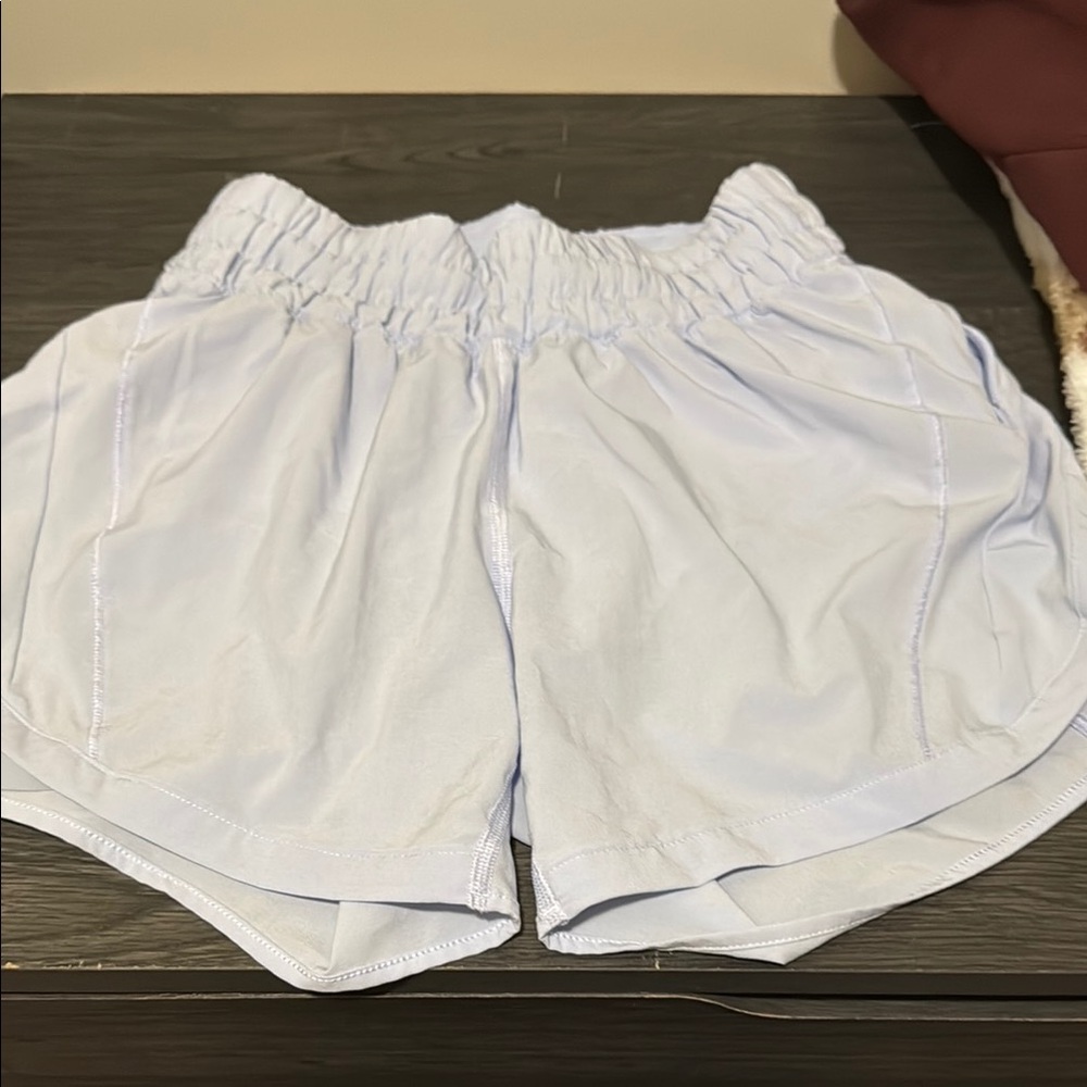 Lululemon Track That High-Rise Lined Short Light Purple Size 4
